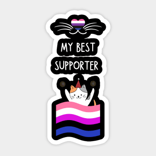 gender fluid Sticker